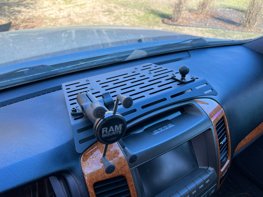 GX470 - Dash Mounted MOLLE - bolt on, no drilling or tape