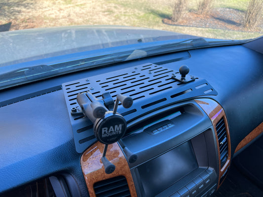 GX470 - Dash Mounted MOLLE - bolt on, no drilling or tape