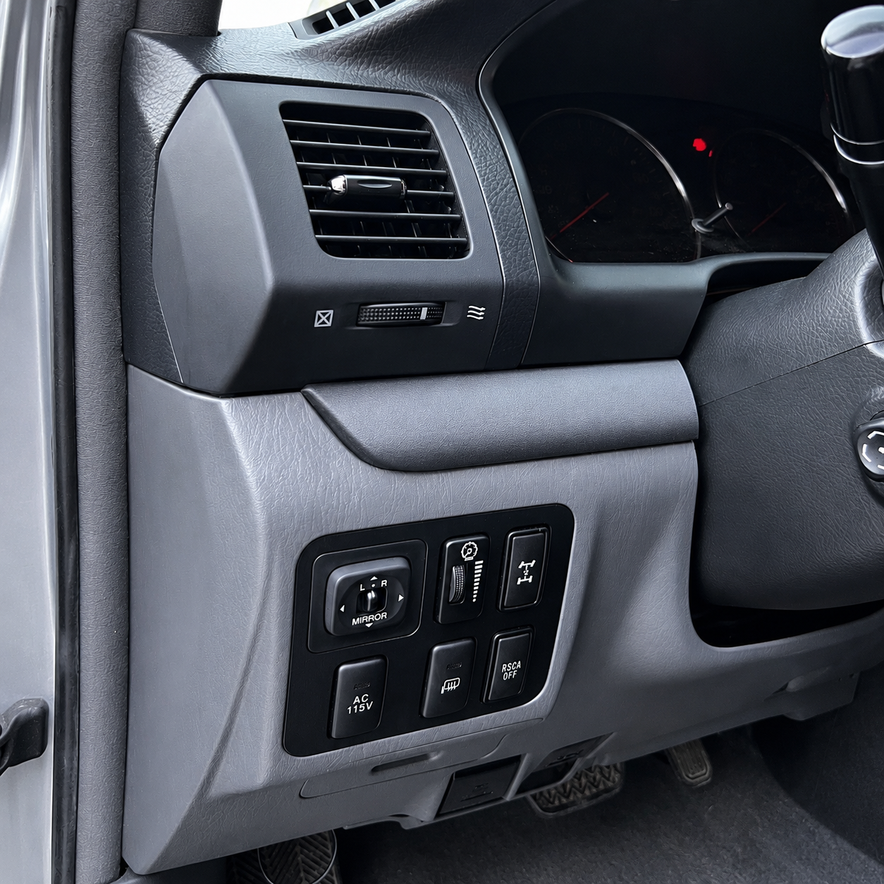 GX470 Blacked Out Drivers Side Dash Trim